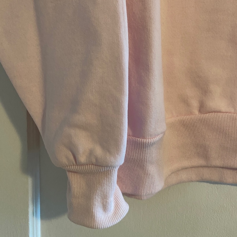 NWT Vintage 90s Morning Sun Top Stitch Butterfly Meadow Sweatshirt Pink Sz Large - Picture 4 of 7